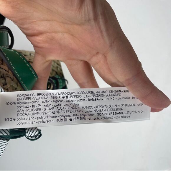 Zara Raffia Floral Mini Crossbody Bag NWT - Picture 10 of 12